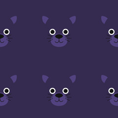Cute pattern panther cartoon vector illustration. Can be used for printing on T-shirts, baby clothes, fashion designs, baby shower invitation card.