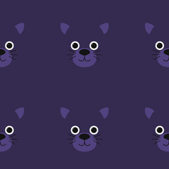 Cute pattern panther cartoon vector illustration. Can be used for printing on T-shirts, baby clothes, fashion designs, baby shower invitation card.