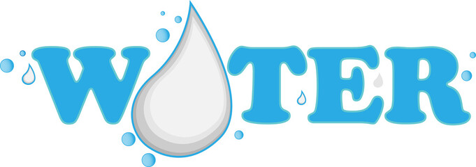 water drops design illustration concept