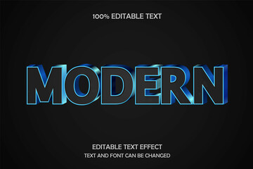 Modern 3 dimension editable text effect light pattern style