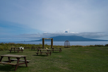 礼文島から見る利尻富士 (日本 - 北海道 - 北のカナリアパーク)

