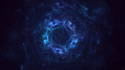 3D rendering abstract round light background