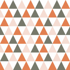 Seamless pattern. White background with triangle . Vector illustration.