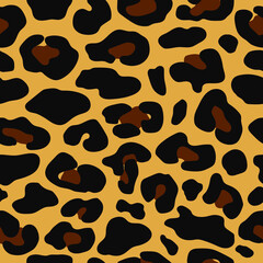 Cheetah skin abstract seamless pattern. 
Wild animal cheetah brown spots for fashion print design, web, cover, wrapping paper, wallpaper and cutting.