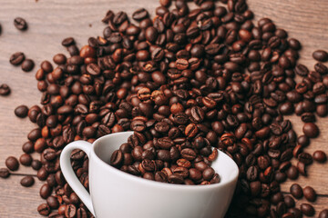 a cup of coffee freshly brewed beverage photograph of the object