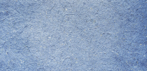 Close up crumpled craft paper blue texture and background with copy space