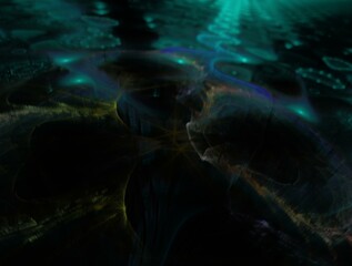 Imaginatory fractal abstract background Image
