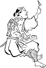 浮世絵　左官　その1