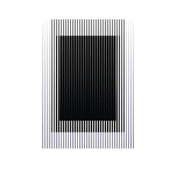 Rectangle Logo with lines.Modern art design .Black Vector stripes .Straight speed lines .Geometric shape. Wall art .