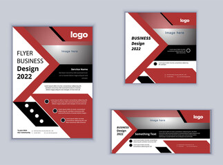 Business Flyer Banner or Social Media Banner Design. Modern Design Vector Template. Abstract Design.