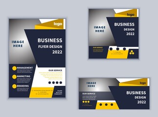 Business Flyer Banner or Social Media Banner Design. Modern Design Vector Template. Abstract Design.