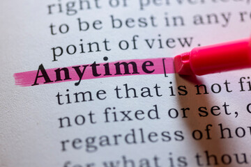 definition of anytime