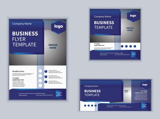 Business Flyer Banner or Social Media Banner Design. Modern Design Vector Template. Abstract Design.