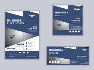 Business Flyer Banner or Social Media Banner Design. Modern Design Vector Template. Abstract Design.
