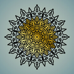 Vector round abstract circle. Luxury Mandala style.