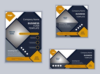 Business Flyer Banner or Social Media Banner Design. Modern Design Vector Template. Abstract Design.