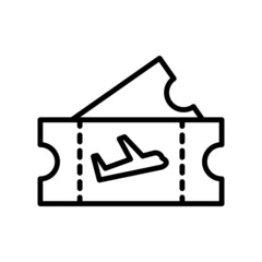 Ticket Icon. Icon Set Design Vector Template Illustration Sign And Symbol On White Background