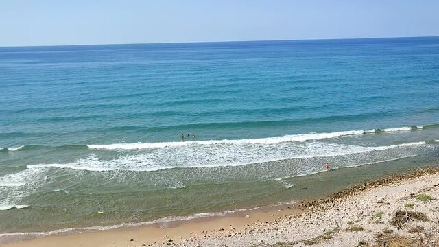 Gaeta - Panoramica della spiaggia della Piana di Sant'Agostino da Via Flacca