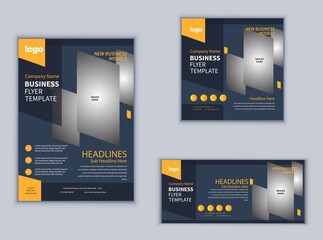 Business Flyer Banner or Social Media Banner Design. Modern Design Vector Template. Abstract Design.