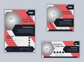 Business Flyer Banner or Social Media Banner Design. Modern Design Vector Template. Abstract Design.
