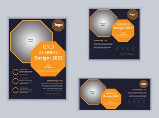 Business Flyer Banner or Social Media Banner Design. Modern Design Vector Template. Abstract Design.