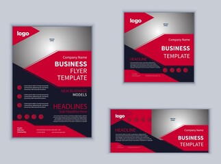 Business Flyer Banner or Social Media Banner Design. Modern Design Vector Template. Abstract Design.