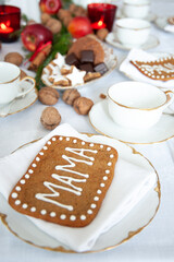 Christmas gingerbread place cards