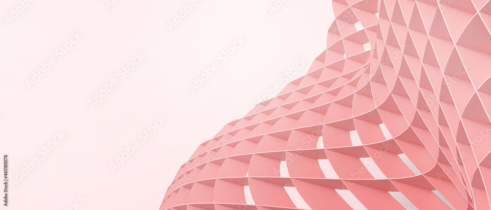 Poster abstract background. folding structure architecture and success creative idea with the business conc