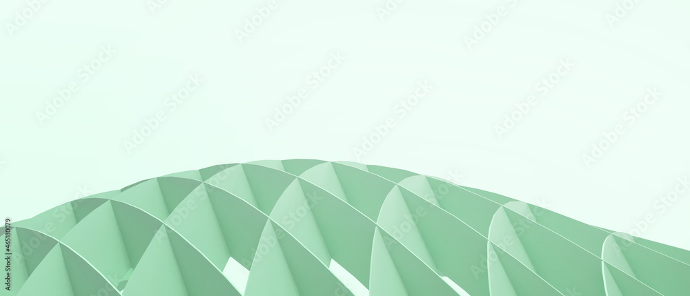Poster abstract background. futuristic structure folding architecture concept and business concept with ori