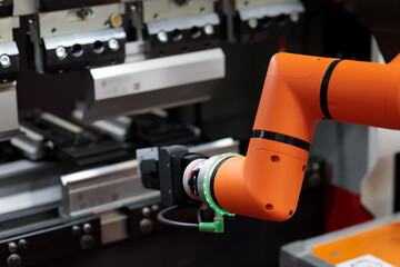 industrial robot and sheet metal bending machine