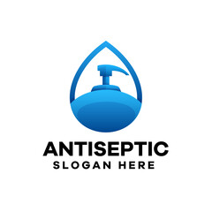 Obraz premium Minimalist Antiseptic Gradient Logo Design