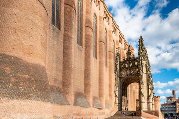 The Sainte Cécile cathedral and the baldachin in Albi, in the Tarn, in Occitanie, France © FredP