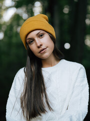 portrait of a teenager girl outdoor