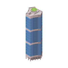 Smart City Skyscraper Composition