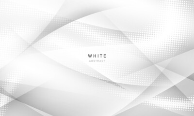 Abstract white background poster with dynamic. technology network Vector illustration.