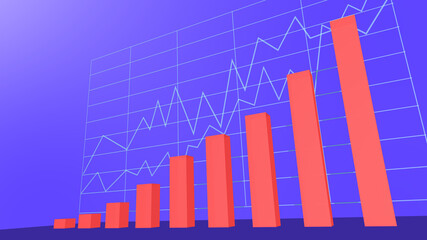 Common graph showing positive trend　
ポジティブな傾向を示す一般的なグラフ