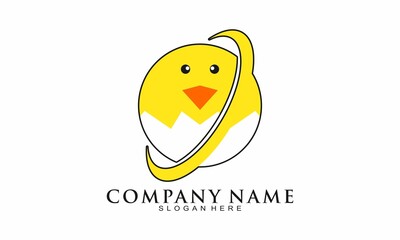 Modern chicken logo design