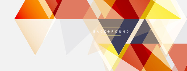 Mosaic triangles geometric background. Techno or business concept, pattern for wallpaper, banner, background, landing page