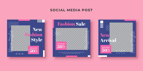 Social media post collection for fashion sale