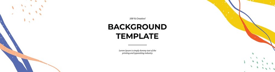 Vector modern floral banner design for social media cover, flyer, invitation card, website design, book cover, poster