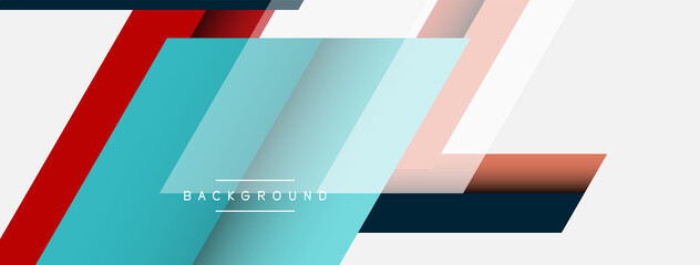 Background. Geometric diagonal square shapes and lines abstract composition. Vector illustration for wallpaper banner background or landing page