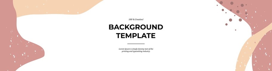 Vector modern floral banner design for social media cover, flyer, invitation card, website design, book cover, poster