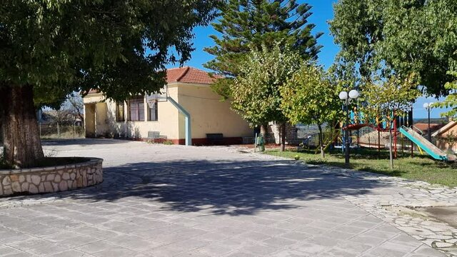 Agioi douloi village in corfu greece
