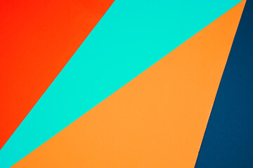  Abstract blue and yellow, dark blue and orange color paper geometry composition background. Geometric shapes and lines.