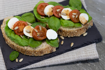 sandwiches with salmon