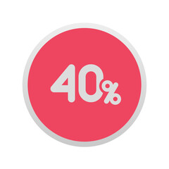 40% - Sticker