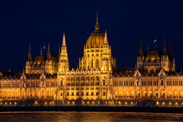 The Hungarian Parliament Building in Budapest