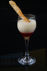 Sopa de chocolate blanco