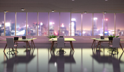 empty office space or workspace