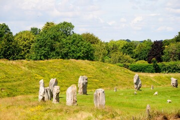 Avebury Neolithic henge monument constructed over several hundred years in the 3rd  BC, during the...